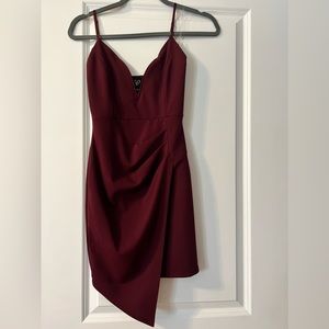 Windsor, asymmetrical dress, burgundy, NWT!!